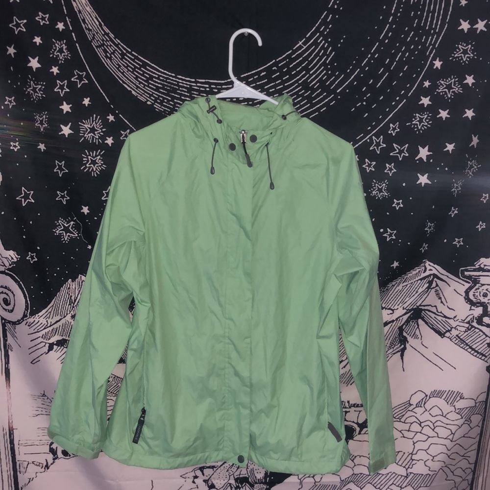 Mint green wind breaker